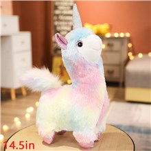 Unicorn Alpaca Llama Rainbow Plush Toy Lovely Cartoon Soft Plush Doll