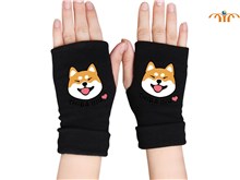 Anime Shiba Inu Knitting Gloves