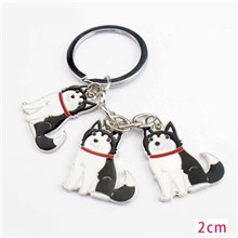 Shiba Inu Pet Dog ID Tag Keychain Cute Portable Metal Keying Key Decor Car Keyring 