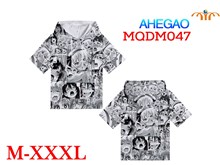 Anime Erotics Girl 3D Print Casual Hooded Short Sleeve T Shirt