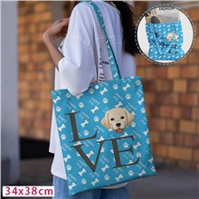 Love Labrador Canvas Shoulder Bag Shopping Bag