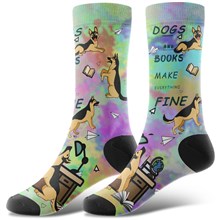 Novelty Cotton German Shepherd Dog Socks Funny Animal Socks