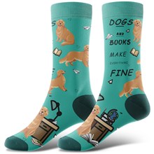 Novelty Golden Retriever Socks Funny Pet Dog Socks