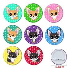Chihuahua Buttons Pins Badges Set