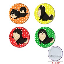Pomeranian Buttons Pins Badges Set