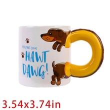 Cute Dachshund Ceramic Cup Mug Funny Dog Coffee Mug
