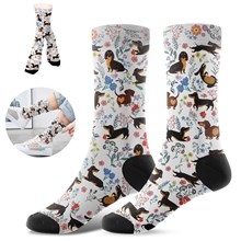 Cute Novelty Cozy Dachshund Socks Funny Cotton Socks