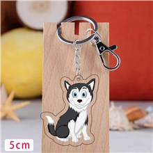 Siberian Husky Acrylic Keychain Puppy Keychain