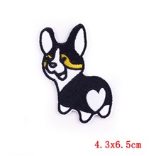 Funny Cute Corgi Dog Embroidered Badge Patch