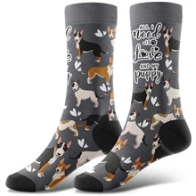 Novelty Bull Terrier Socks Funny Pet Dog Socks