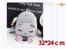 Anime Lovely Cat PU Leather Backpack Bag