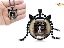 Anime Cat Alloy Necklace