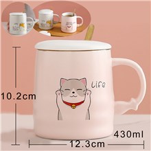 Cute Cat Coffee Mug Ceramic Cup 