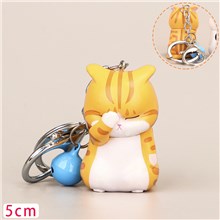 Cute Cat PVC Figure Keychain