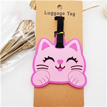 Cute Cat Luggage ID Tags for Suitcases on Vacations or Backpacks