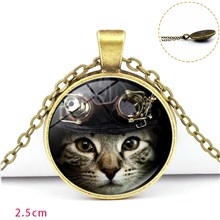 Cat Time Gem Necklace