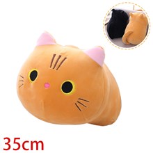 Orange Cat Plush Kawaii Cat Pillow Black Cat Soft Stuffed Animal Toy