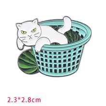 Cat Cute Enamel Brooch Pin for Jackets Backpacks Cloths Funny Animals Badge Pin for Women/Men