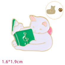 Cute Cat Cartoon Brooch Pin Enamel Brooches Lapel Pin Badge for Women Girls Children for Clothing Bag Decor
