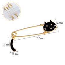 Cat Brooch Pin for Jackets Backpacks Cloths Funny Animals Badge Pin for Women/Men
