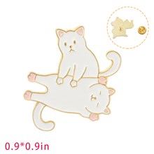 Cat Brooch Pin for Jackets Backpacks Cloths Funny Animals Badge Pin for Women/Men