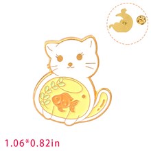 Cute Cartoon Animal Cat Enamel Pin Brooch