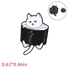 Cartoon Animal Sushi Cat Funny Enamel Pin Brooch