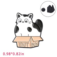 Cute Cartoon Animal Funny Cat Enamel Pin Brooch