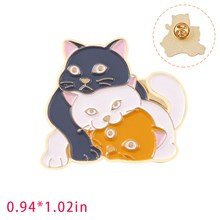 Cute Cartoon Animal Funny Cat Enamel Pin Brooch