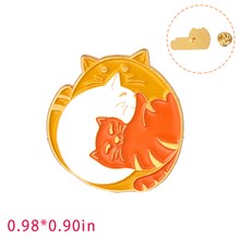 Cute Cartoon Animal Funny Cat Enamel Pin Brooch