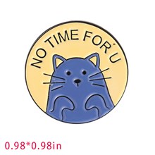 Cute Cartoon Animal Funny Cat Enamel Pin Brooch