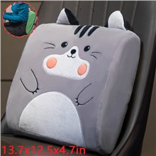 Cute Cat Plush Back Cushion Cartoon Waist Pillow
