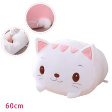 White Cat Stuffed Animal Soft Plush Hugging Pillow Toy Gifts for Kids