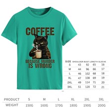 Coffee Cat Women Green T Shirt