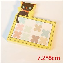 Cute Black Cat Sticky Notes Office Supplies