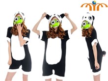 Cartoon Panda Summer Kigurumi Onesie Cosplay Animal Jumpsuit Costume