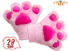 Anime Cat Paw A Pair Pink Plush Gloves