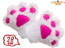 Anime Cat Paw A Pair White Plush Gloves