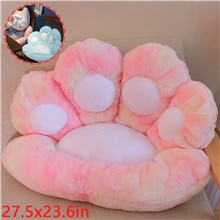 Colorful Pink Cat Paw Cushion Lazy Sofa Office Chair Cushion Bear Paw Warm Floor Cute Seat Pad