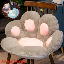 Grey Cat Paw Cushion Lazy Sofa Office Chair Cushion Bear Paw Warm Floor Cute Seat Pad