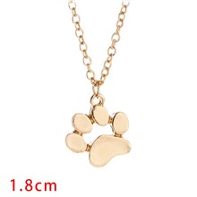 Dog Cat Paw Necklace for Women Cute Dainty Animal Pendant Necklace