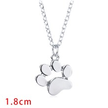 Dog Cat Paw Necklace for Women Cute Dainty Animal Pendant Necklace