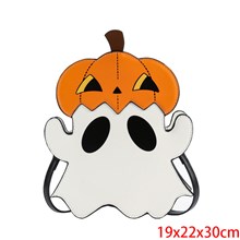 Halloween Pumpkin Ghost PU Shoulder Bag