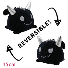 Reversible Plushie Little Devil Stuffed Animal Reversible Mood Plush Double-Sided Flip Show Your Mood!