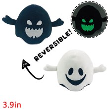 Reversible Plushie Ghost Stuffed Reversible Mood Plush Double-Sided Flip Show Your Mood!