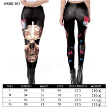 Halloween Skull Gothic Women's Printed Leggings Yoga Pants