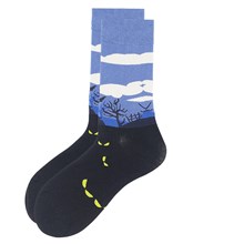 Cartoon Black Leopard Socks Halloween Socks 