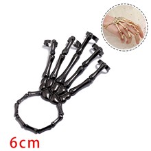 Exaggerate Metal Skeleton Bracelet Halloween Accessories Ghost Claw Ornaments Gothic Finger Skeleton Bracelet Halloween Cosplay 