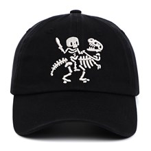 Halloween Skeleton Embroidered Baseball Cap