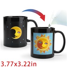 Gothic Halloween Moon Sun Heat Sensitive Color Changing Coffee Mug